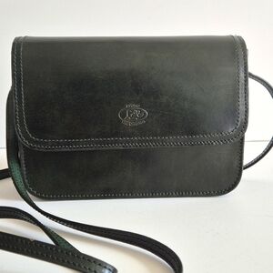Vintage Crossbody Bag Avorio The Original Dark Green Leather Crossbody Bag